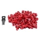 thumbnail image 1 of 100pcs Red Rj45 Port Ethernet Lan Hub Anti Dust Cover Plug Cap Blockout Protector With Proprietary, 1 of 4