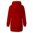 thumbnail image 4 of DPTALR Robe Ample à Manches Longues avec Capuche et Poche pour Femmes, Imprimé de Noël, 4 of 4