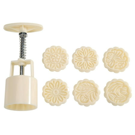 

Ice Mooncake Mold Plant Print Hand Pressed Mid-autumn Festival Baking Tool