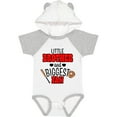 thumbnail image 3 of Inktastic Little Brother and Biggest Fan Baseball Glove and Bat Boys Baby Bodysuit, 3 of 5