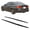 Gloss Black, variant on Ikon Motorsports Side Skirts Fits 2017-2023 BMW 5 Series G30 F90 M5 M Sport, M Perfermance Style Carbon Fiber Print ABS, Rocker Panel Extension Splitters 2PCS