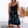 thumbnail image 1 of WILLBEST Vestidos Casuales para Mujer Fiesta Mujer Playa Floral Cuello Redondo sin Mangas Casual Vestido sin Mangas Suelto Grande, 1 of 3