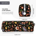 thumbnail image 3 of Yiaed BBQ Party Print Leather Pencil Case - Leather Pen Pencil Holder - Elegant & Practical Pencil Pouch for Work & Office, 3 of 7