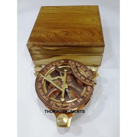 Nautical Compass Vintage Style With Handmade Box