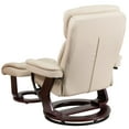 thumbnail image 6 of Flash Furniture Allie LeatherSoft Upholstered Recliner with Ottoman, Arms, and Headrest, Beige, 6 of 14