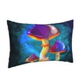 thumbnail image 2 of Balery Magic Mushrooms ,Fireflies Bedding Queen Pillow Cases - Envelope Closure - Soft Brushed Microfiber Fabric - Shrinkage and Fade Resistant Pillow Cases-16"x24", 2 of 9