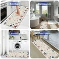 thumbnail image 3 of Independence Day Kitchen Rugs and Mats Set of 2, Patriotic American Flag Stars Stripes Non-Slip Floor Doormat Comfort Area Runner Rug and Mat, Rustic Cotton Linen Indoor Entrance Carpet Home Decor, 3 of 6