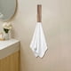 thumbnail image 4 of pstuiky Tendedero grande de madera con pinza para toallas de baño para montaje en pared, 4 of 5