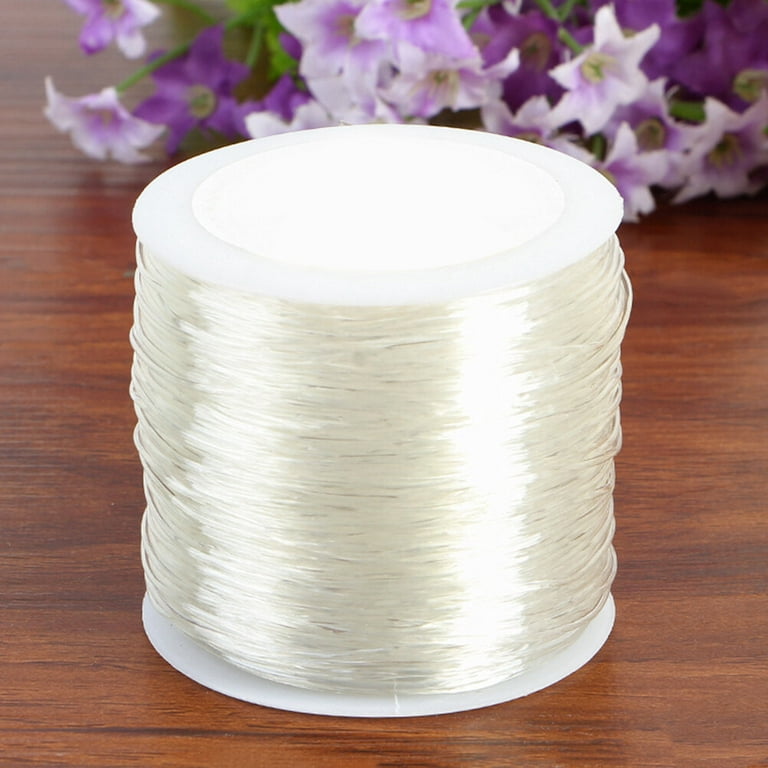  FANDAMEI 1mm Elastic Bracelet String Cord, Crystal Stretch Bead  Cord for Bracelets Jewelry Making, Clear Stretchy Elastic String for  Beading, Transparent Thread for Bracelet Necklace Making
