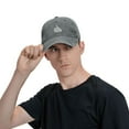 thumbnail image 7 of Thumb Up Bone Hand Baseball Cap Vintage Soft Washed Denim,Golf Dad Hat Adjustable Trucker Hats for Men Women Unisex Adult,Gray, 7 of 7