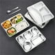 thumbnail image 1 of Lonchera térmica aislante para estudiantes y trabajadores de oficina | Contenedor bento de acero inoxidable y plástico con múltiples compartimentos | Duradera, almacenamiento de snacks, portátil, 1 of 2