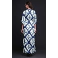 thumbnail image 3 of Bimba Rayon Tie & Dye Shibori Printed Womenâ€™s Long MaxiÂ&nbsp;DressÂ&nbsp;Gown With Side Slit-XX-Large, 3 of 6