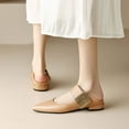 thumbnail image 3 of YOWMNS Women's Fashion Low Heels Pointed Toe Maid Single Shoes, 3 of 5