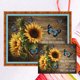 thumbnail image 1 of (SZX1092-2) Hilo algodón ecológico bordado 11CT 3 hebras tela blanca 50*40cm girasol mariposa y texto kit punto cruz serie bodegón, 1 of 9