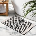 thumbnail image 4 of Transform Your Bathroom with our 20x32in Non-Slip Tribal Style Bath Rug Runner - Soft Microfiber, Machine-Washable Bathroom Rugs. Perfect for Tub and Shower Floor Protection!, 4 of 5