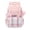 Z57-Pink, variant on Plaid Pattern Kawaii Backpack Decorative Chain Pendant Spine Support Waterproof Large Capacity Back To School Casual Bookbag