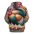 thumbnail image 3 of Autumn Happy Thanksgiving Turkey Men's Women New Sweatshirt Hoodie Men's Plus Size Sweatshirt Hooded Sweatshirt 3d Printed Street Men's Cloth, 3 of 6