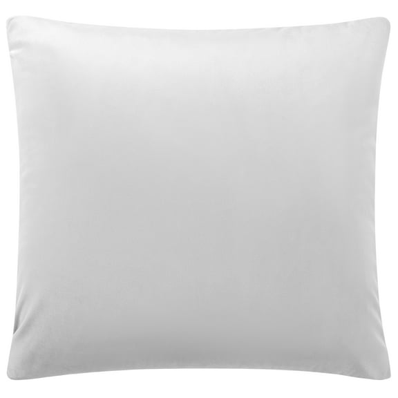 Unique Bargains Luxury Euro Velvet Square Decorative Throw Pillow Cover, 18" x 18" Pale Gray
