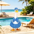 thumbnail image 2 of Ccwuwei Porch Goose Summer Outfit, UV Resistant Goose Accessories with Sunglasses Headwear, 23 in Large Porch Goose Clothes, Outdoor Garden Pool Party Costume Set - Blue, 2 of 7