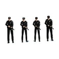 thumbnail image 3 of Figuras de policía a escala 1:64 Colección de modelos Tiny People Adorno en miniatura de resina 2 mujeres y 2 hombres, 3 of 9