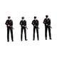 thumbnail image 3 of Modelo de policía femenina a escala 1/64, modelo de personas pequeñas, colección de decoración de escritorio, accesorios de película, ornamento en 2 mujeres y 2 hombres, 3 of 8