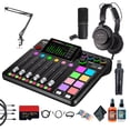 thumbnail image 1 of RODE RODECaster Pro II + Studio Headphones + Podcast Microphone + 64GB Micro SD Memory Card + Mic Arm Stand + 10 Foot XLR + 2x USB-C + 1/4 TRS + More (Bundle), 1 of 8