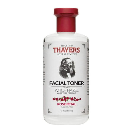Thayers Facial Toner Witch Hazel with Aloe Vera Rose Petal , 12 Oz, 1 (Best Witch Hazel For Acne)