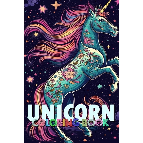 Magic Unicorn Coloring Book: Magical Pictures for Adults and Kids: 69 Pages (Paperback)