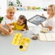 thumbnail image 5 of Juego de moldes de silicona para hornear con forma de fruta | 6 cavidades: piña, fresa, naranja, limón y uva | Apto para horno, congelador, microondas y lavavajillas | Borde reforzado flexible, 5 of 5