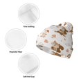 thumbnail image 3 of Pofeuu Fall Squirrel Print Beanie Hat for Men Women Knit Winter Hat Warm Cuffed Skull Beanie Slouchy Soft Unisex, 3 of 6
