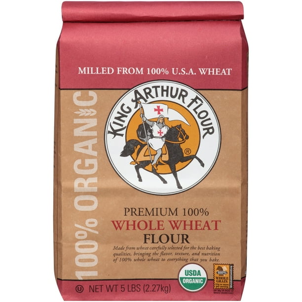 King Arthur Organic Flour, Whole Wheat, 80 Oz