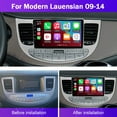 thumbnail image 5 of Geabo 2+32G Car Stereo for Hyundai Genesis Sedan 2009-2014 Genesis 2013 with Wireless CarPlay Android Auto 9inch Touch Screen Support Bluetooth FM/RDS GPS WiFi SWC, 5 of 10