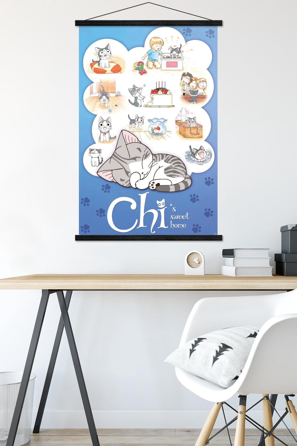 Chi's Sweet Home Wall Poster with Magnetic Frame, 22.375" x 34"