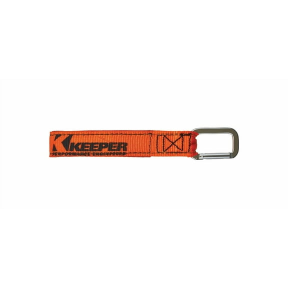 Keeper 05268 Wrap-It-Up Series Carabiner Strap, 1 in W, 20 in L, Orange