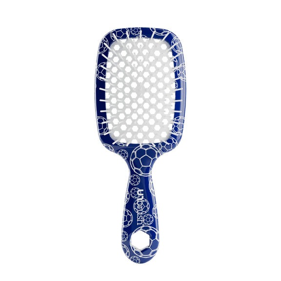 FHI Heat UNbrush Soccer Detangling Hair Brush for All Hair Types, Blue