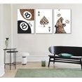 thumbnail image 4 of Trendy Leopard Prints Canvas Wall Art Cheetah Aesthetic Pictures Funky Preppy Lucky 8 Ball Posters Eclectic Ace Painting Wall Decor for Girls Room Apartment Dorm Unframed, 4 of 6