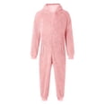 thumbnail image 7 of WOYY Big Girls Onesies Soft Hooded Jumpsuit Zipper One-Piece Romper, Sizes 9-10, 7 of 7