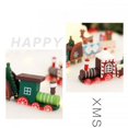 thumbnail image 6 of Christmas Train Painted Wooden Christmas Decoration Kid Gift Toys,Xmas Table Top Ornament,Mini Locomotive Embellishments for Festival Present, 6 of 7