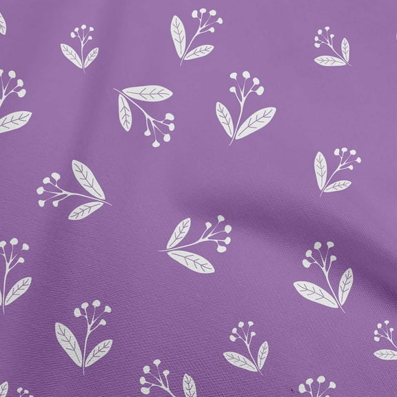 oneOone Polyester Spandex Purple Fabric Floral Fabric For Sewing Printed Craft Fabric By The Yard 56 Inch Wide-8O