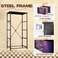 thumbnail image 4 of Dark Academia Dresser for Bedroom with 4 Storage Drawers Misty Garden Flower Arch White Bench Dressers Chest of Drawers Steel Framed Fabric Closet Organizers for Dorm Entryway End Table Living Room, 4 of 8