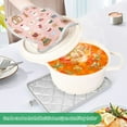 thumbnail image 4 of 2 Pack Pot Holders for Kitchen Heat Resistant Hot Pads Sets for Cooking Baking Pink Cute Christmas Icons, 4 of 7