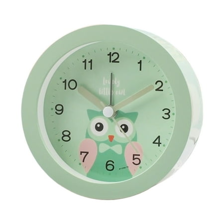 SDFGTstore Cartoon Animal Alarm Clock for Kids, Gentle Wakes up Tone, NoTicking, with NightLight Battery Powered (not Included)