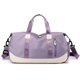 thumbnail image 1 of (Púrpura)Bolso de viaje plegable de nailon para mujer, bolso deportivo para gimnasio, bolso de hombro de gran capacidad para fin de semana, bolso de mano ligero e impermeable, equipaje de mano p, 1 of 5