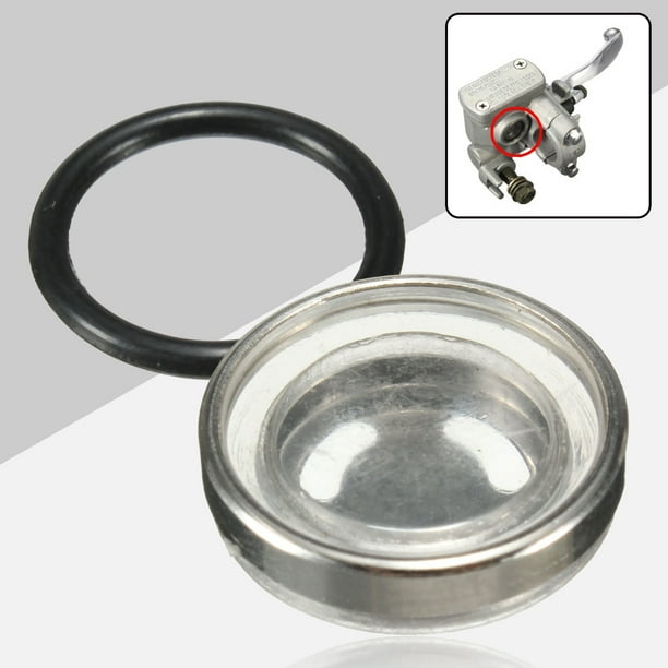 18mm Motorcycle Bike Brake Master Cylinder Reservoir One Sight Glass