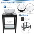 thumbnail image 2 of SET MUEBLE PARA BAÑO 3 PIEZAS INCLUYE LAVABO Y ESPEJO GRAVITA GB 3001 84M, 2 of 9