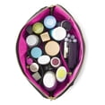 thumbnail image 2 of Bolsa de maquillaje KUSSHI lavable de viaje con organizador de brochas negra, 2 of 6
