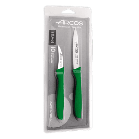 

Arcos Series Nova - Paring Knife Set - Blade Nitrum Stainless Steel - Handle Polypropylene Green Color