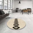 thumbnail image 4 of Ahgly Company Machine Washable Indoor Square Transitional Moccasin Beige Area Rugs, 7' Square, 4 of 7