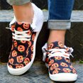 thumbnail image 4 of Willtoo Women's Loafers Lace Up Halloween Cute Print Sneakers Plush Lining Keep Warm Lightweight Sports Shoes Cozy Non Slip Winter Shoes, 4 of 4