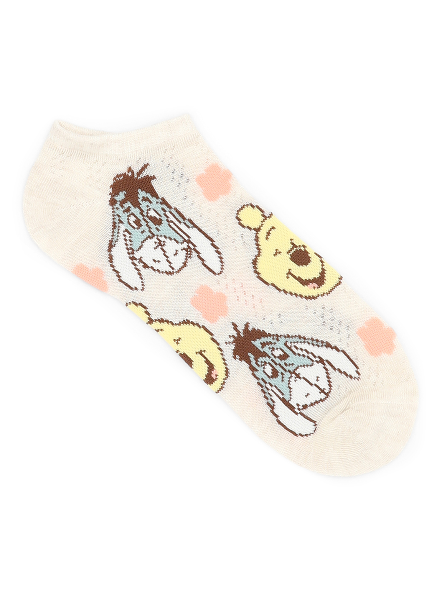 Disney Women's Winnie the Pooh No-Show Socks, 3-Pack